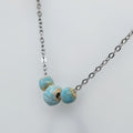 Textured Three Pebble Necklace