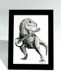 Dino Playing a Banjo Print